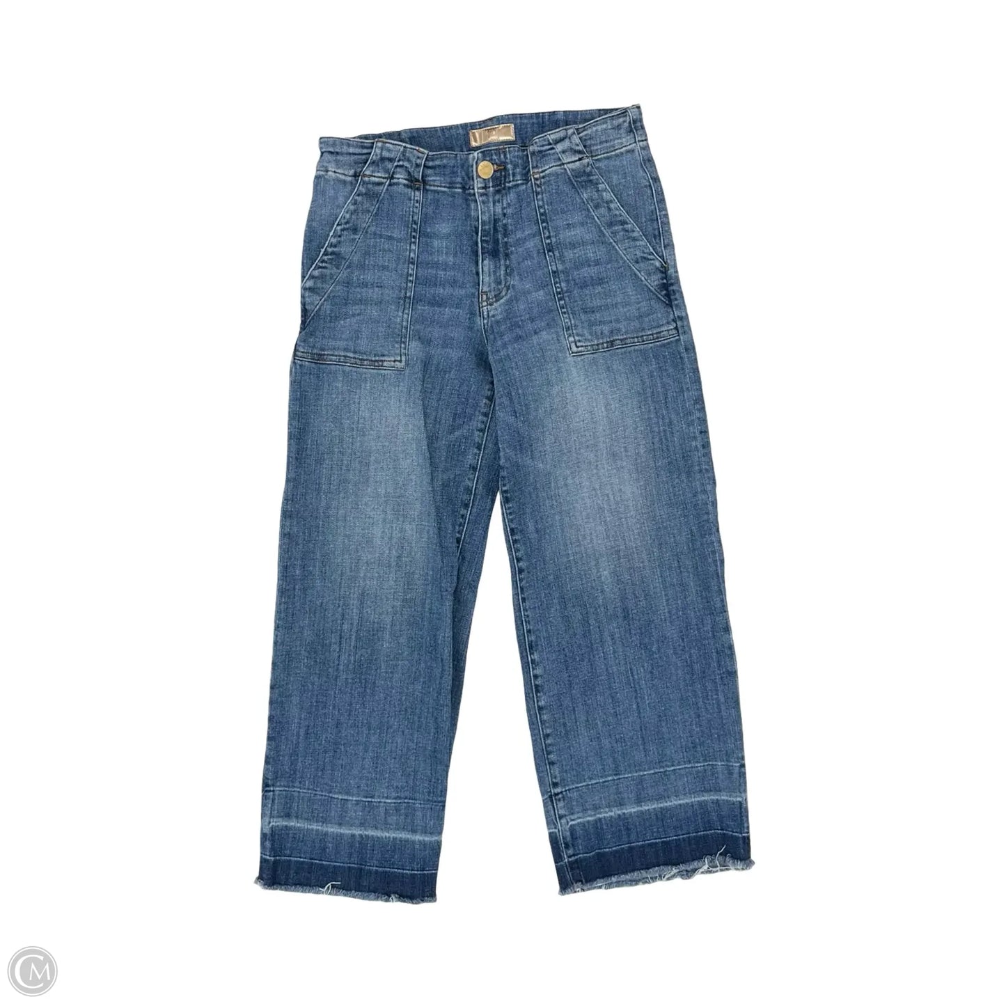 Jeans Wide Leg By Kut In Blue Denim, Size: 6
