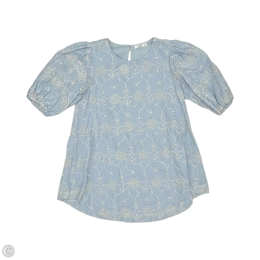 Dress Party Short By Clothes Mentor In Blue & White, Size: M