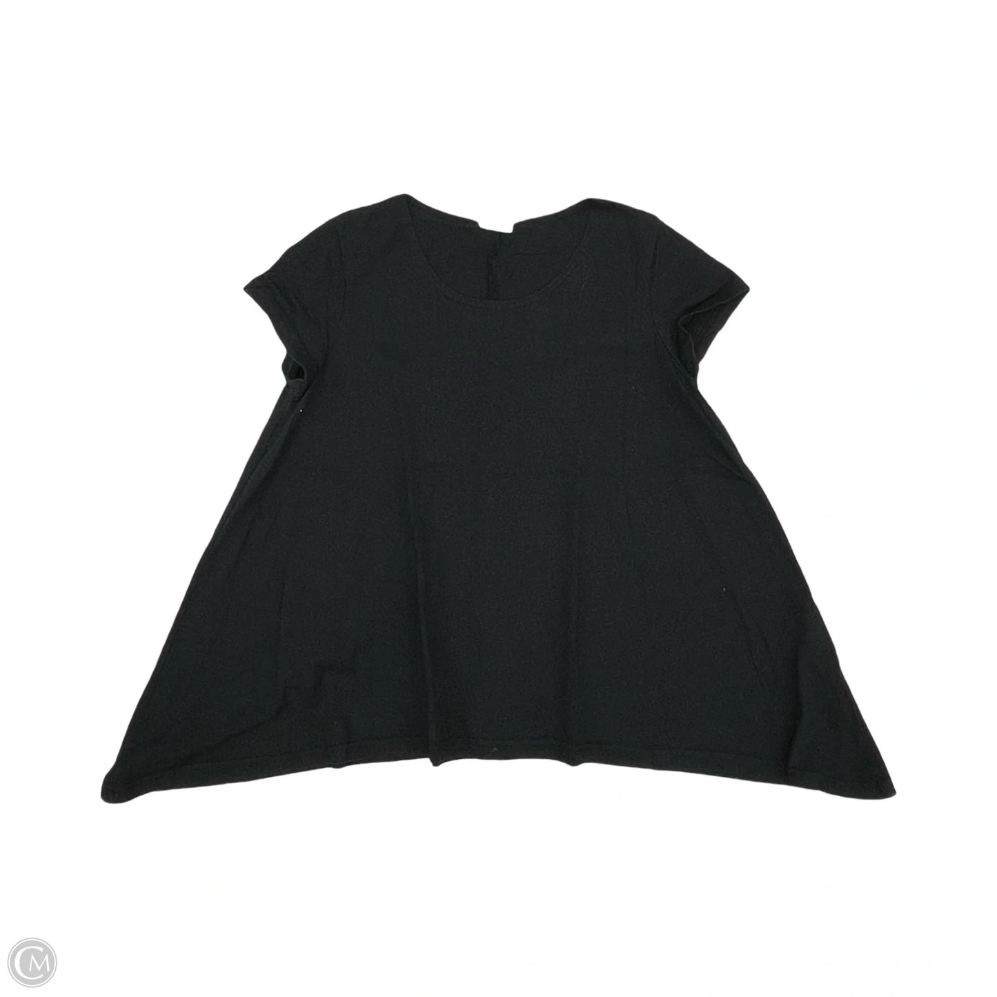 Top Short Sleeve By Cmb In Black, Size: L