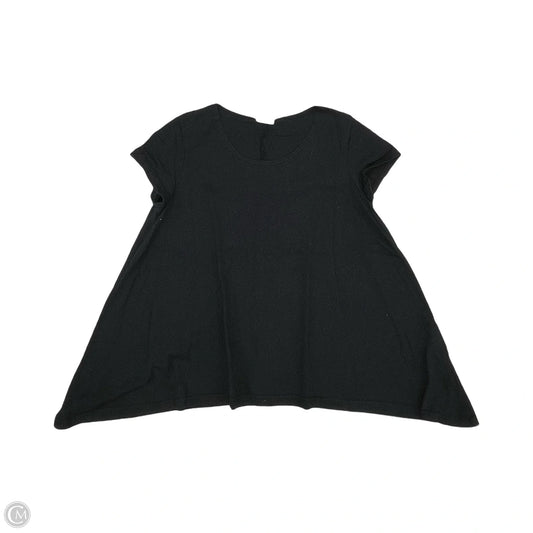 Top Short Sleeve By Cmb In Black, Size: L