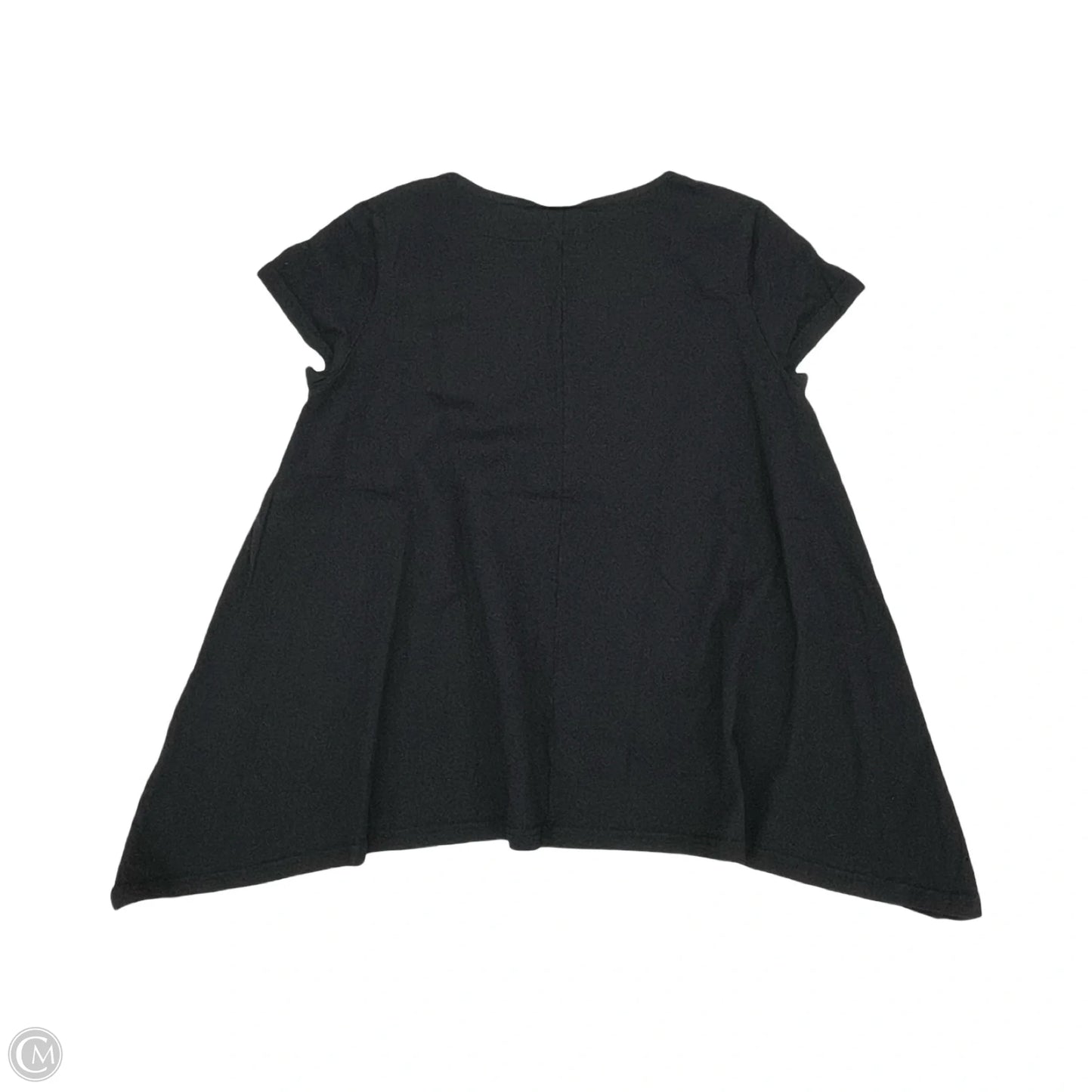 Top Short Sleeve By Cmb In Black, Size: L