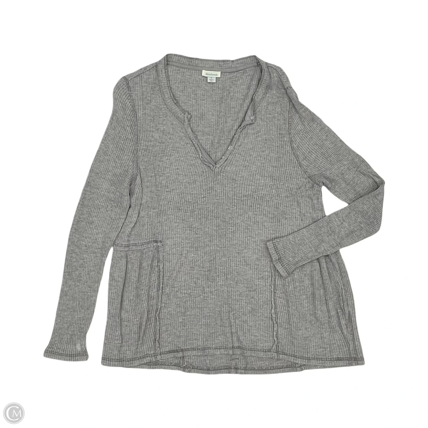 Top Long Sleeve By Sundance In Grey, Size: Xl