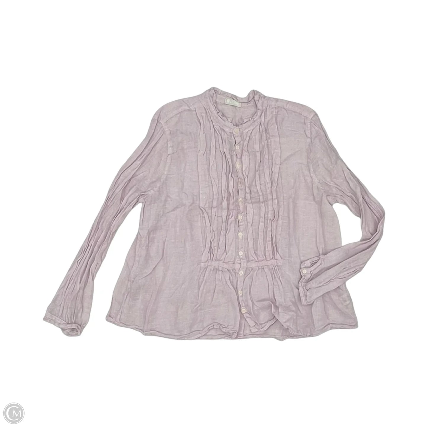 Blouse Long Sleeve By Cmb In Pink, Size: Xl