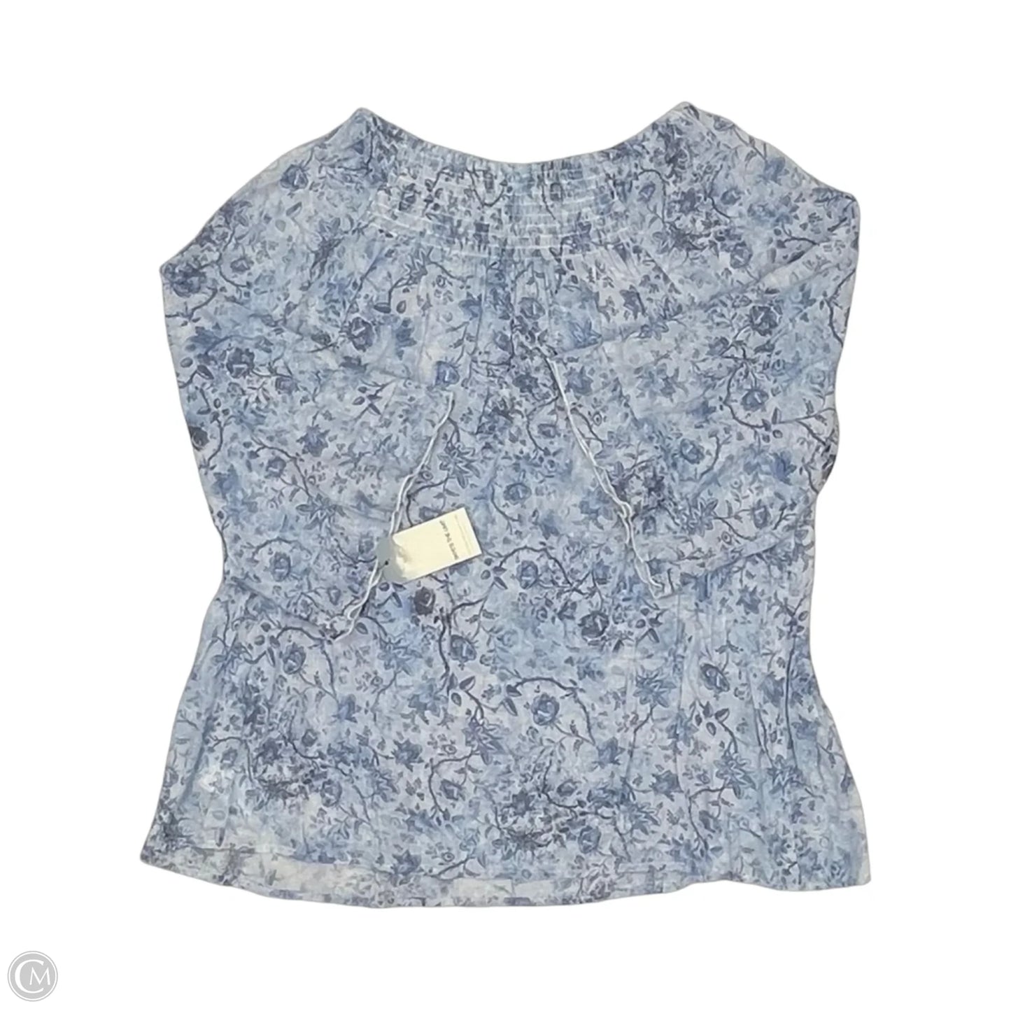 Blouse 3/4 Sleeve By Skyes The Limit In Blue, Size: Xl