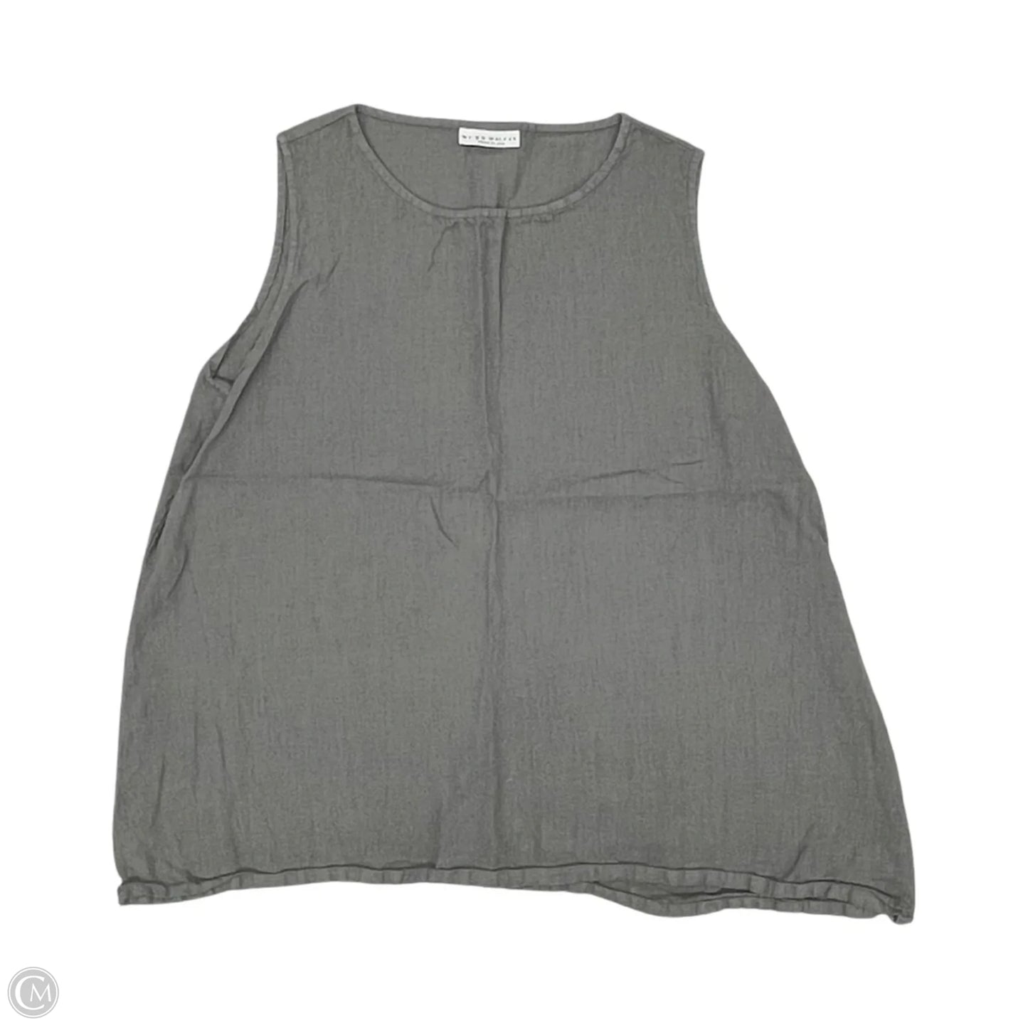 Blouse Sleeveless By Bryn Walker In Grey, Size: Xl
