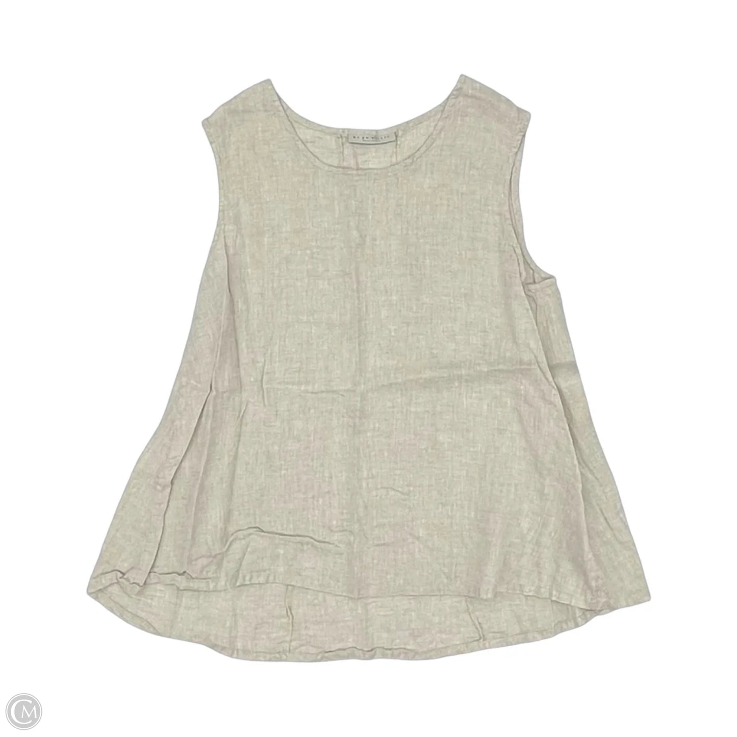 Blouse Sleeveless By Bryn Walker In Cream, Size: Xl