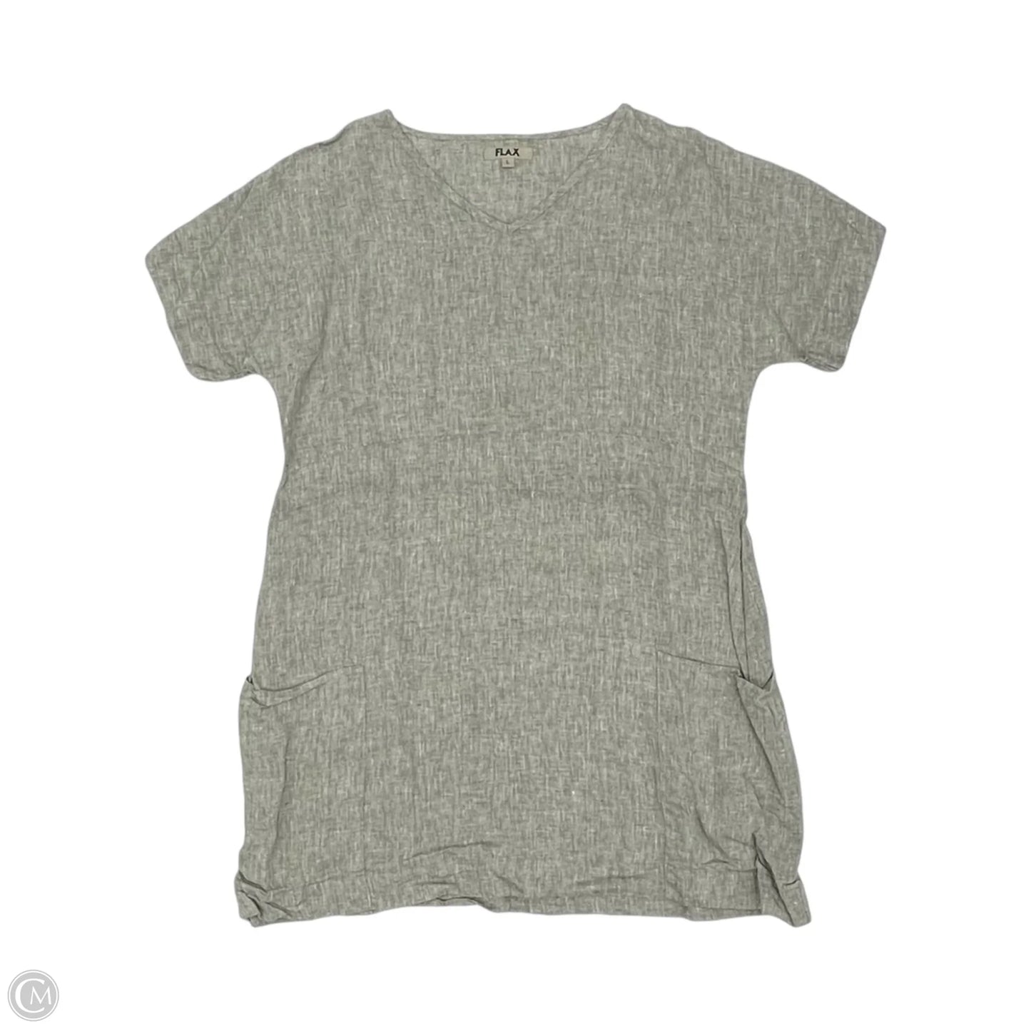 Dress Casual Short By Flax In Tan, Size: L