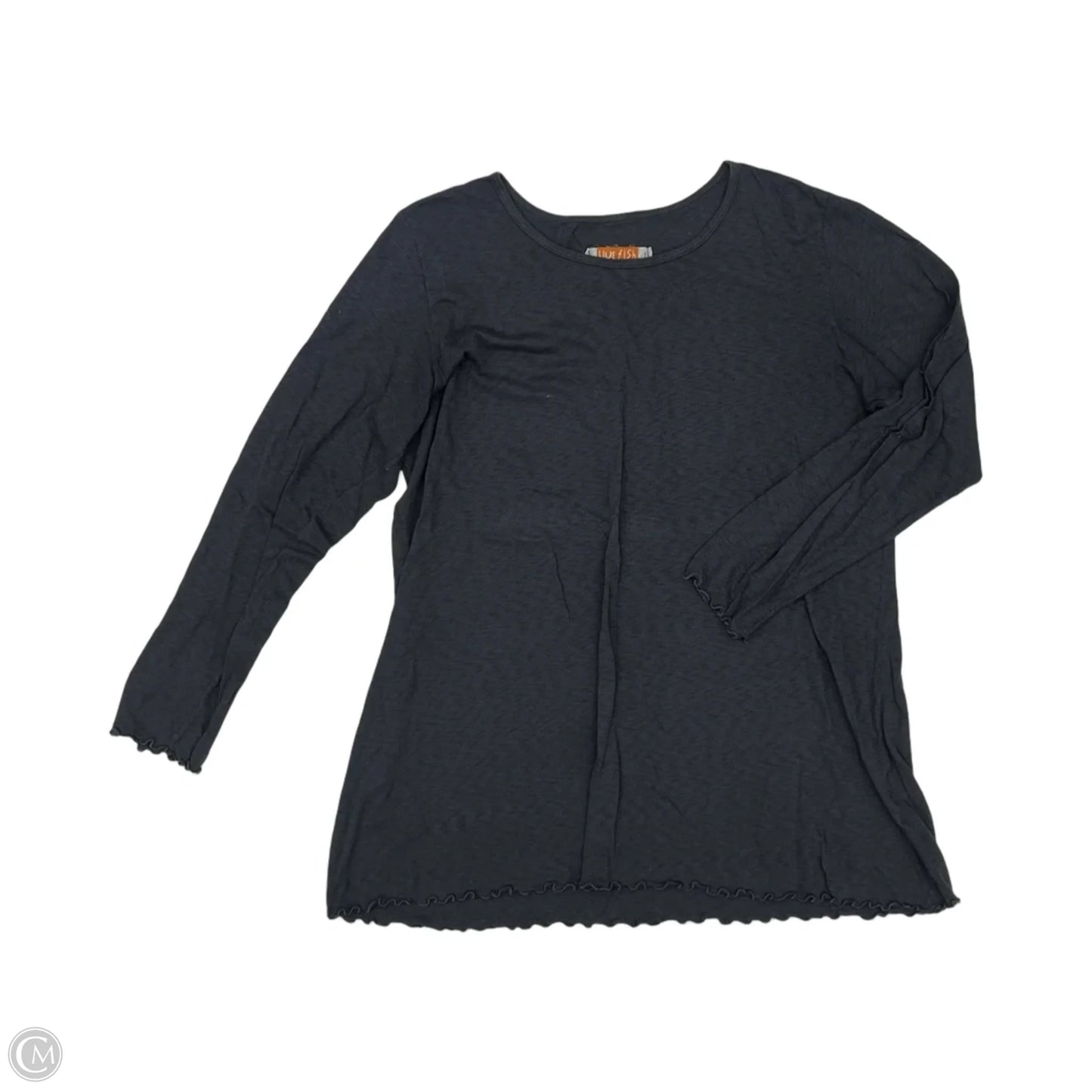 Top Long Sleeve By Cmc In Grey, Size: L