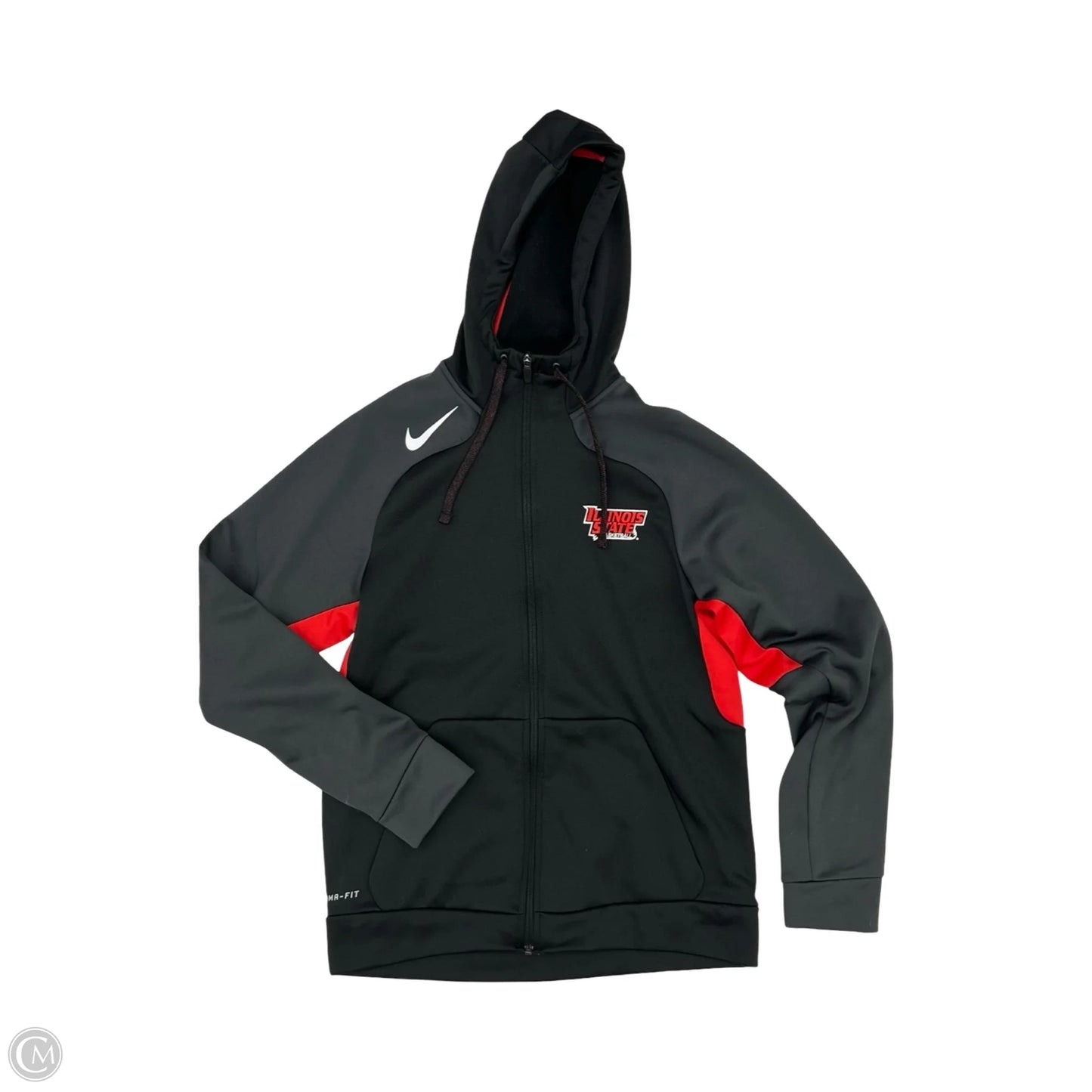 Athletic Jacket By Nike Apparel In Black, Size: S