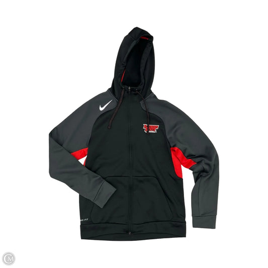 Athletic Jacket By Nike Apparel In Black, Size: S