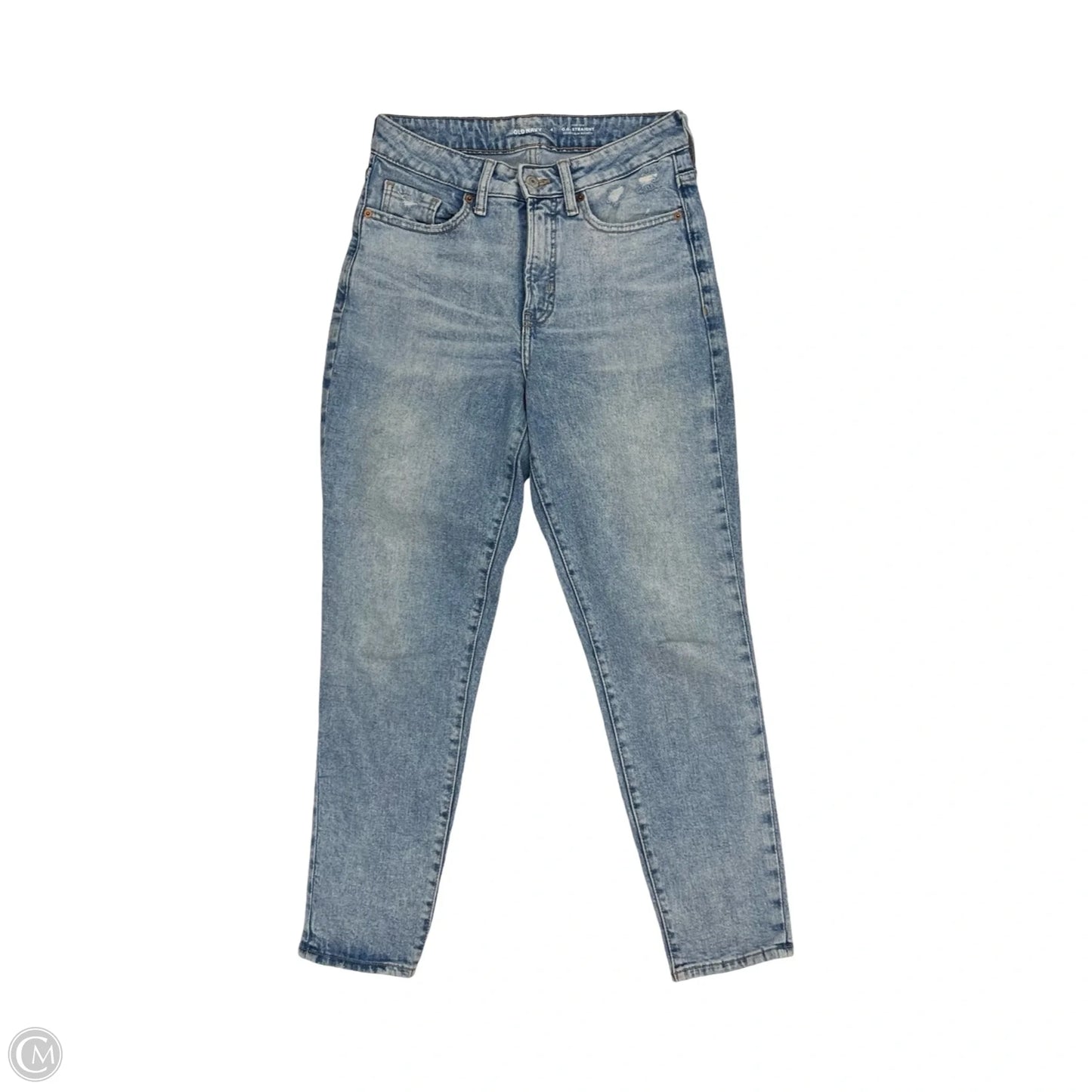 Jeans Straight By Old Navy In Blue Denim, Size: 4