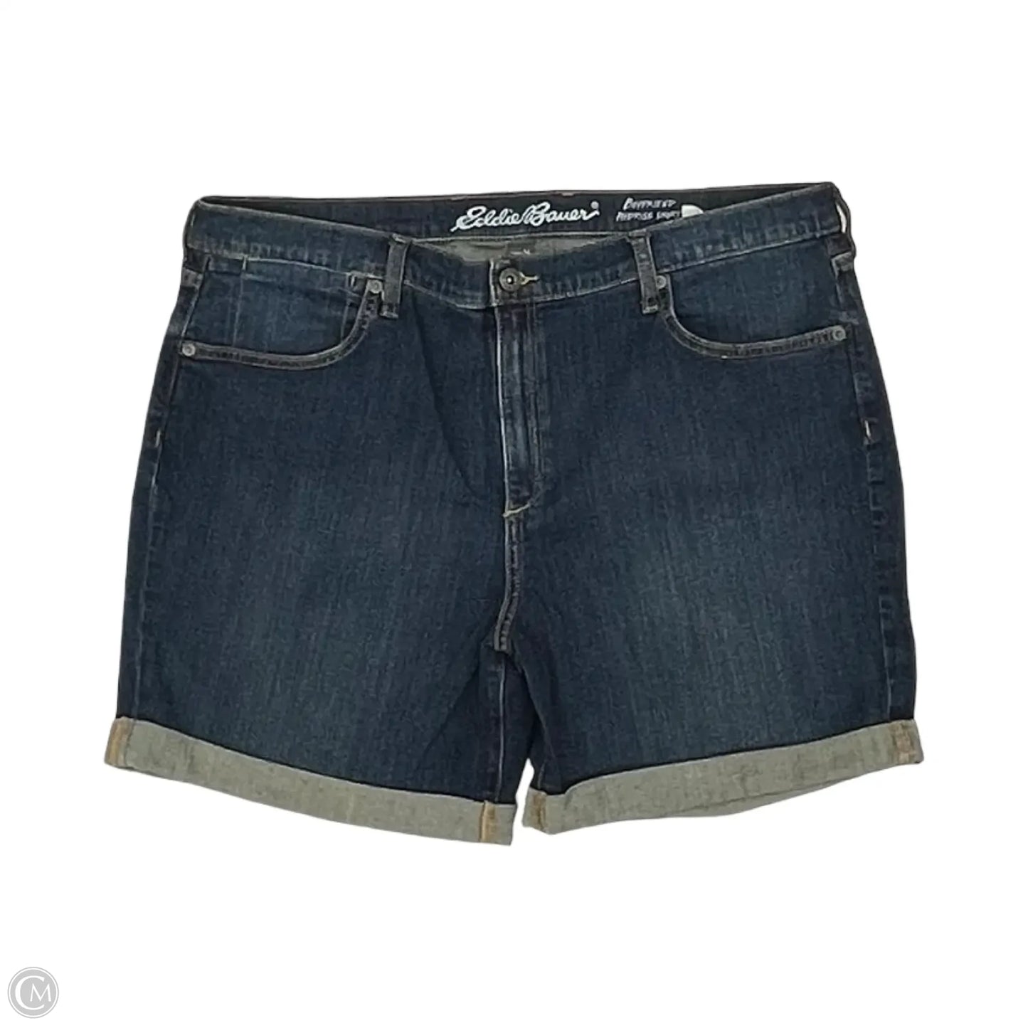 Shorts By Eddie Bauer In Blue Denim, Size: 14