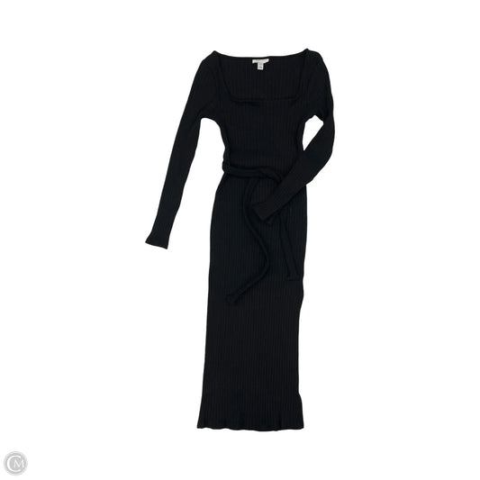 Dress Casual Midi By Top Shop In Black, Size: 6
