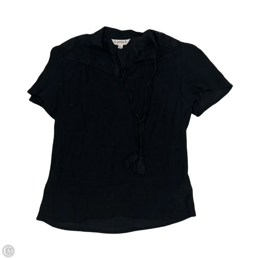 Blouse Short Sleeve By Nanette By Nanette Lepore In Black, Size: S