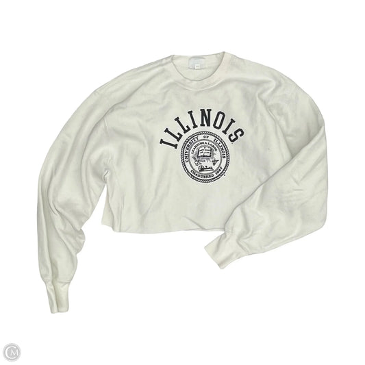 Athletic Sweatshirt Crewneck By Champion In White, Size: Xl