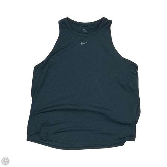 Athletic Tank Top By Nike Apparel In Teal, Size: Xl