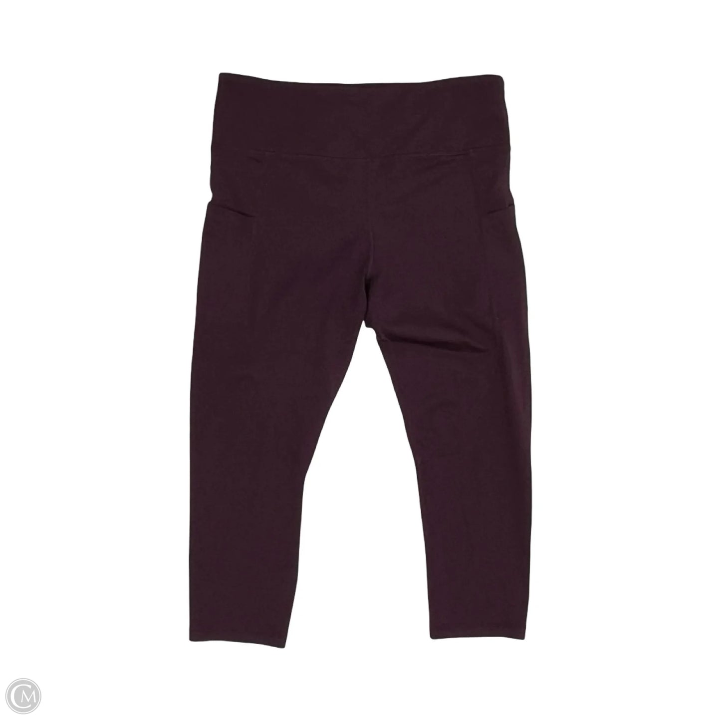 Athletic Leggings Capris By Zyia In Purple, Size: L