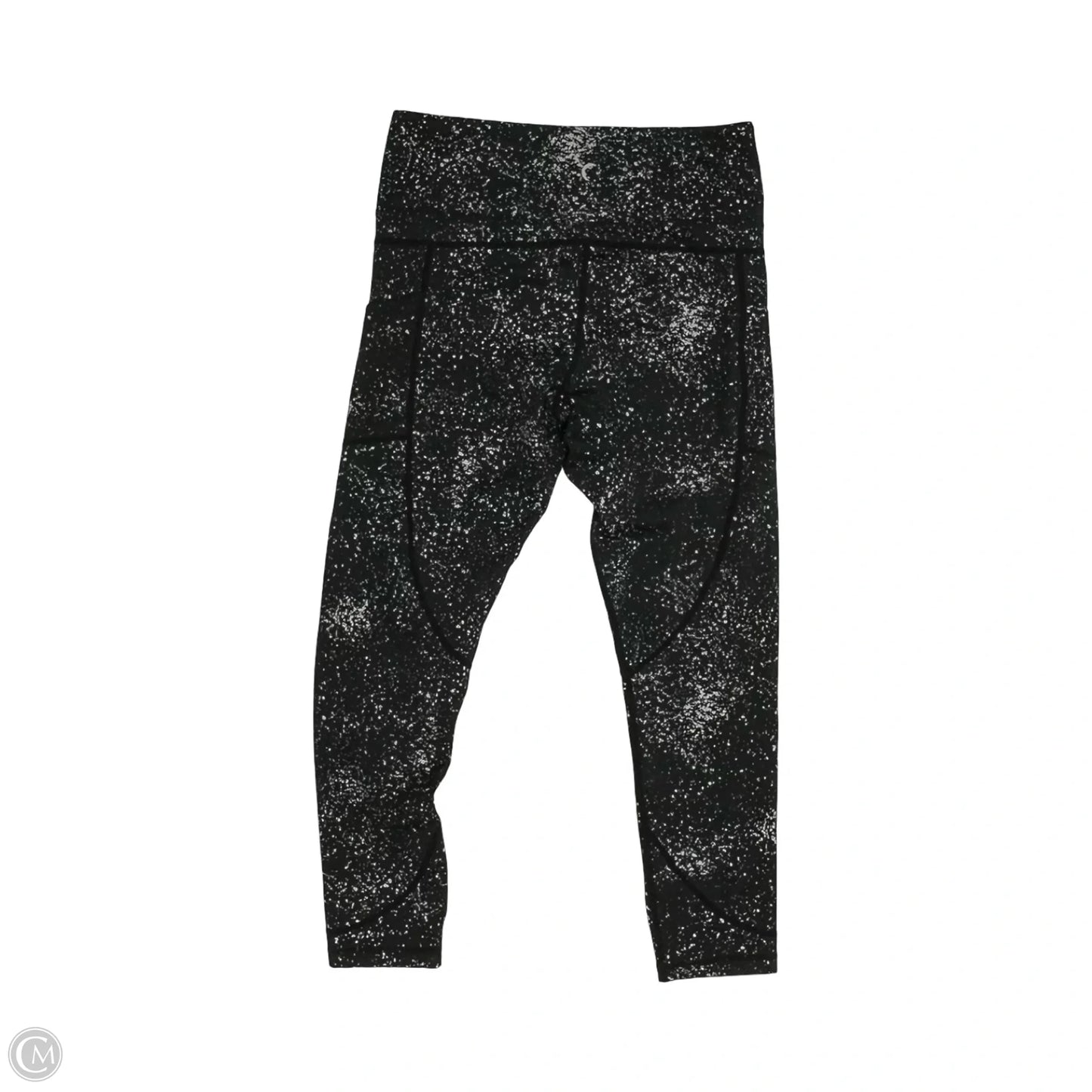 Athletic Leggings By Zyia In Black & Grey, Size: L