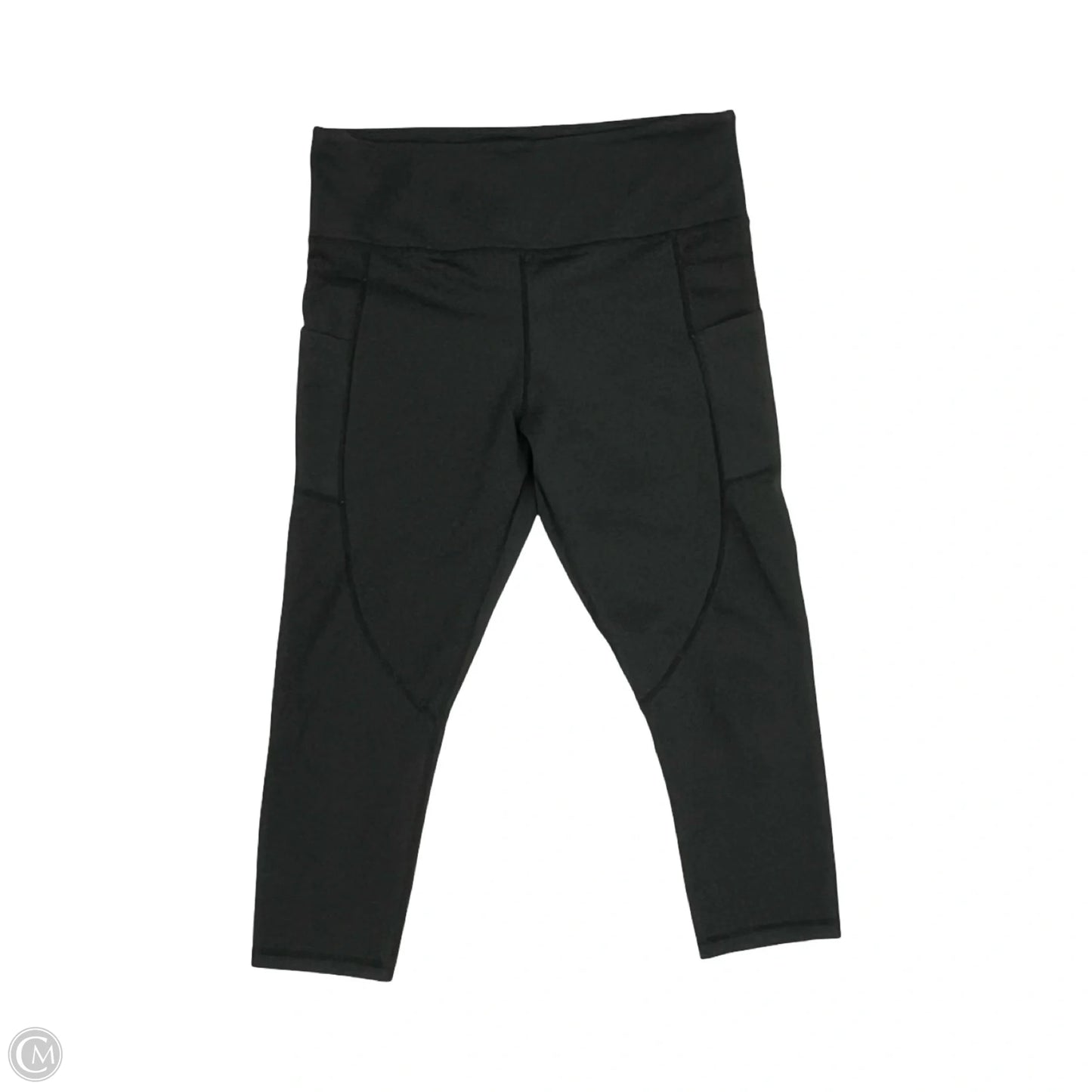 Athletic Leggings Capris By Zyia In Black, Size: L