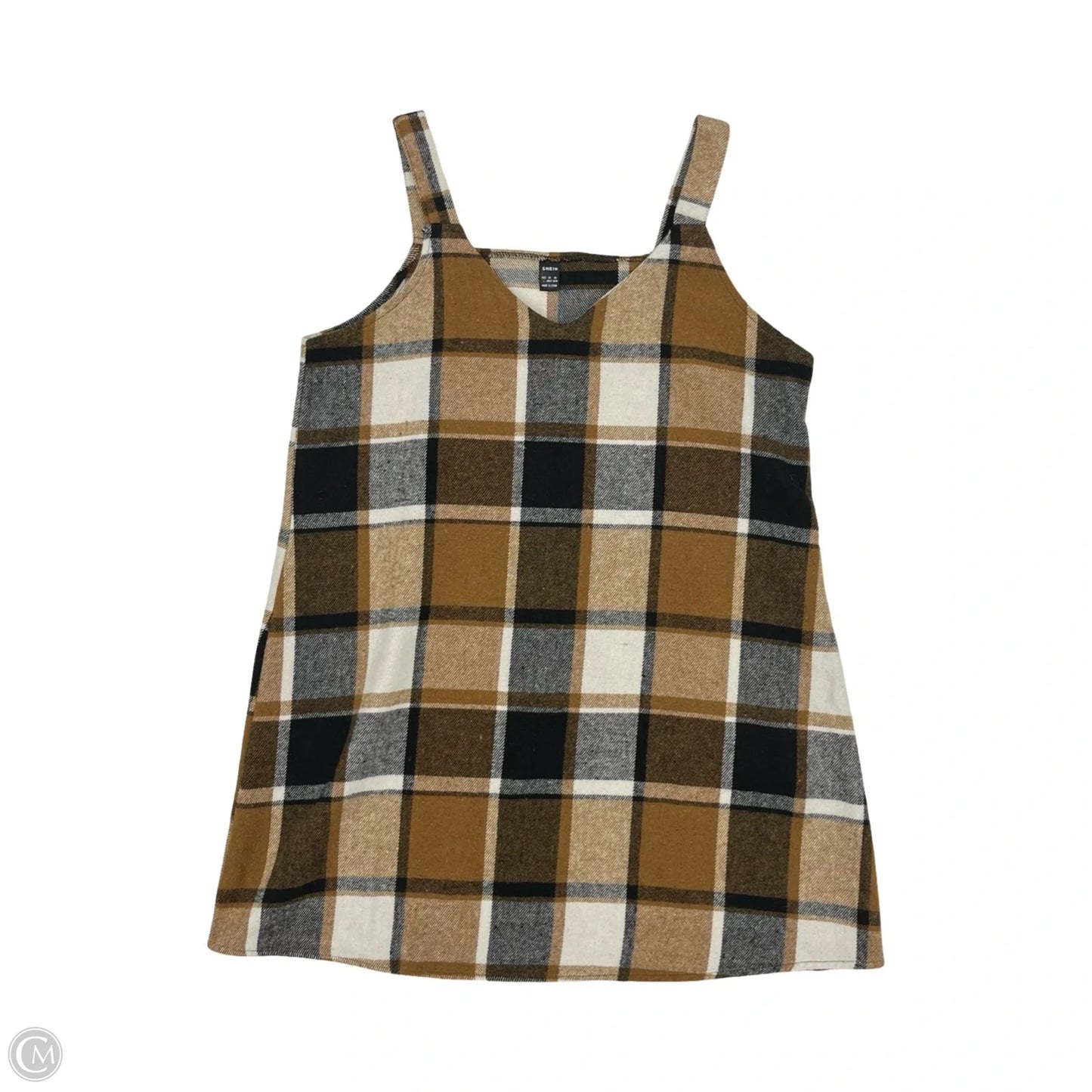 Dress Casual Short By Shein In Black & Brown, Size: L