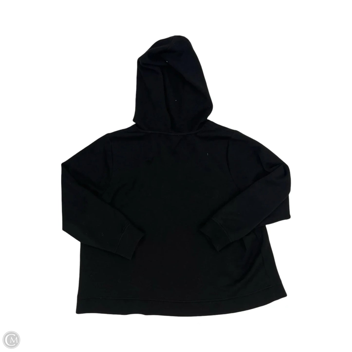 Sweatshirt Hoodie By Cable And Gauge In Black, Size: 1x