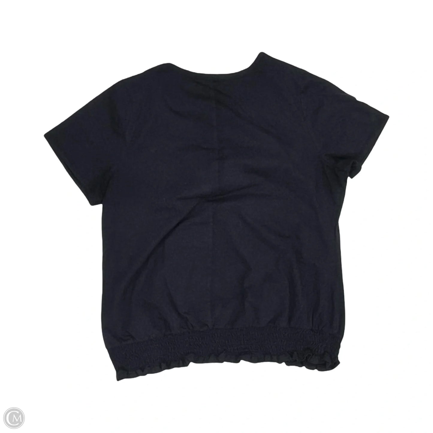 Top Short Sleeve By Lane Bryant In Navy, Size: 1x