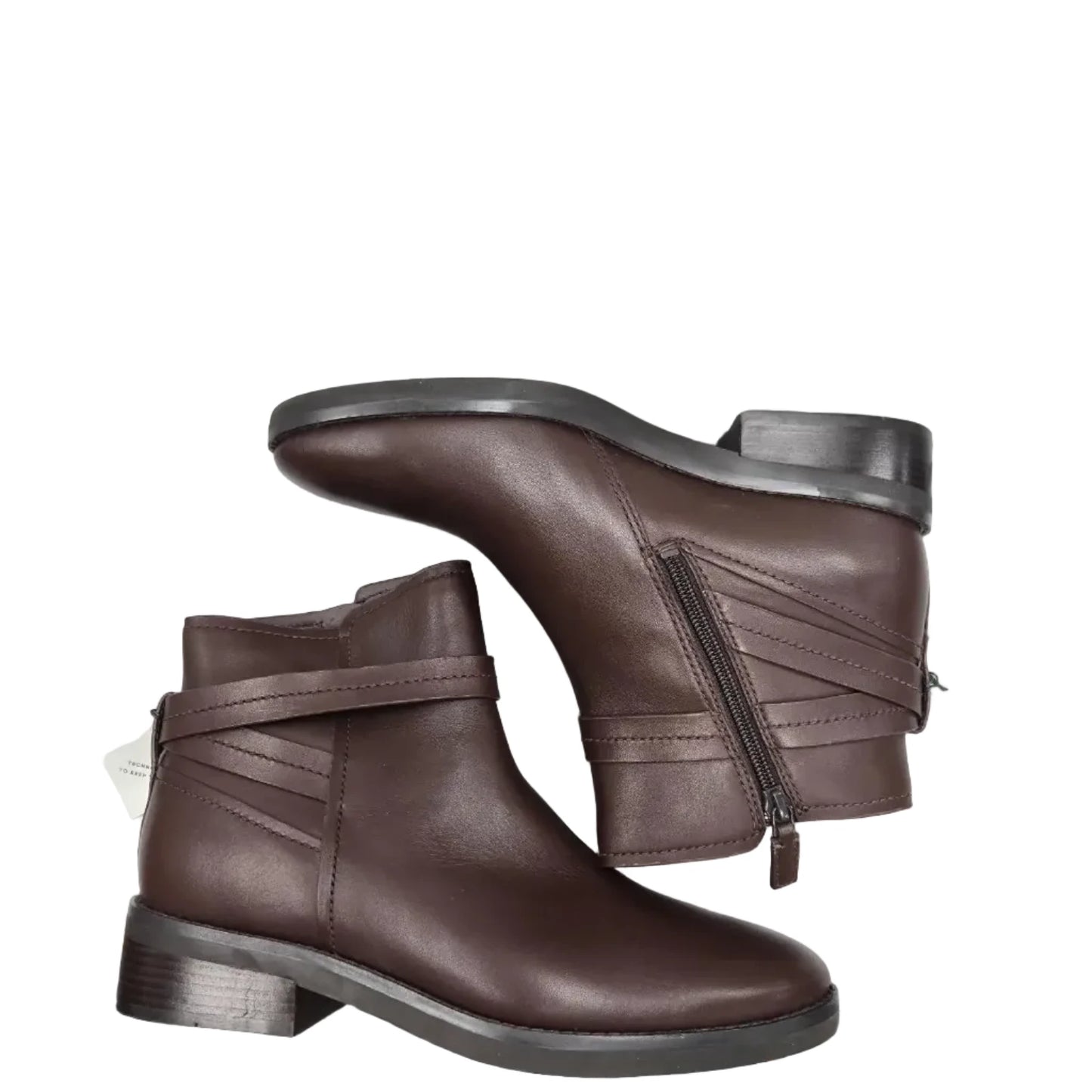 Boots Ankle Flats By Cole-haan In Brown, Size: 9