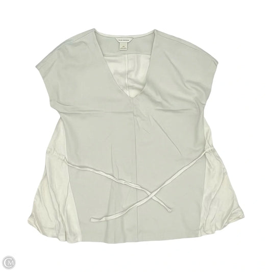 Blouse Short Sleeve By Club Monaco In White, Size: L