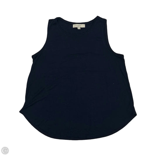 Top Sleeveless Basic By Loft In Navy, Size: M