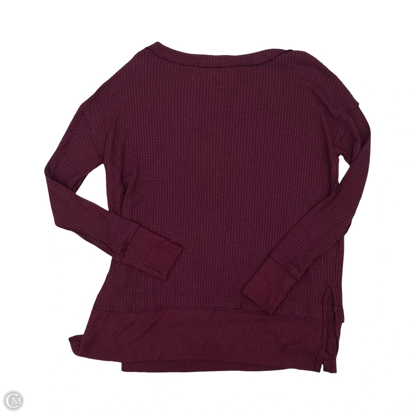 Tunic Long Sleeve By We The Free In Maroon, Size: M