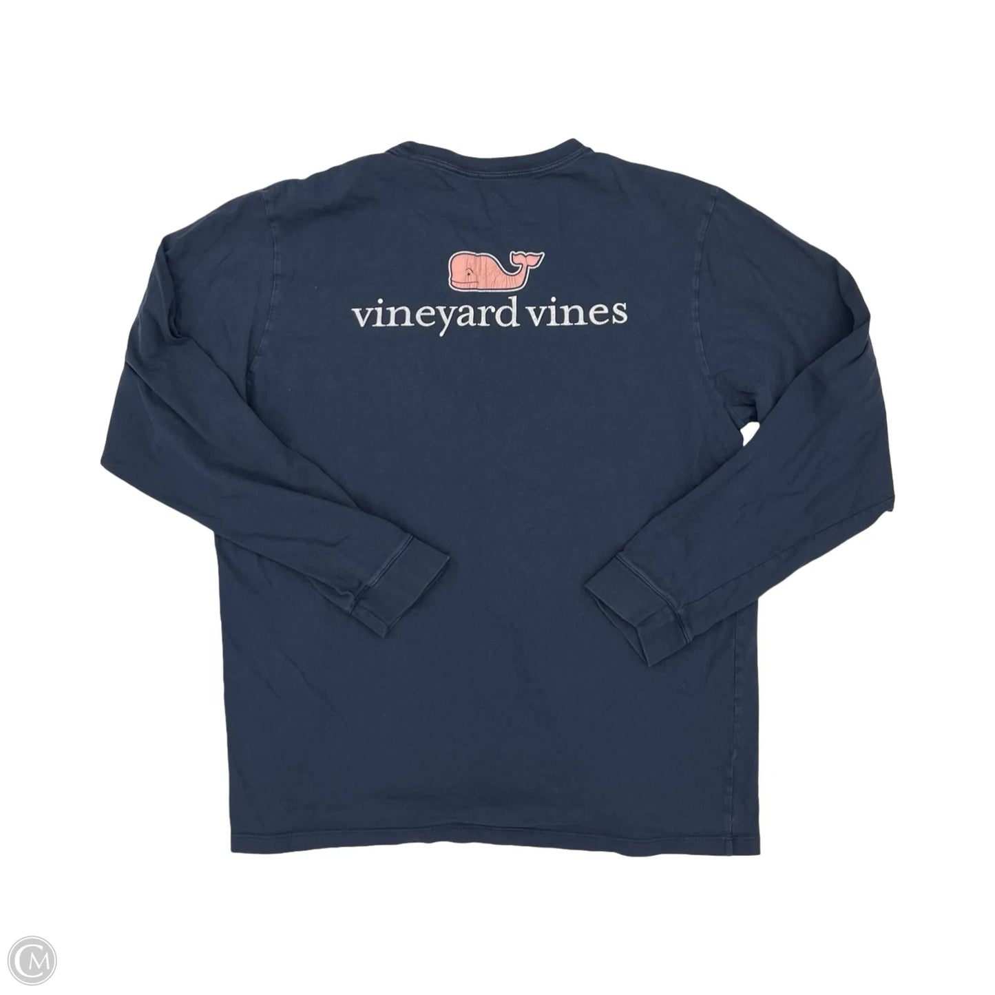 Top Long Sleeve By Vineyard Vines In Navy, Size: L