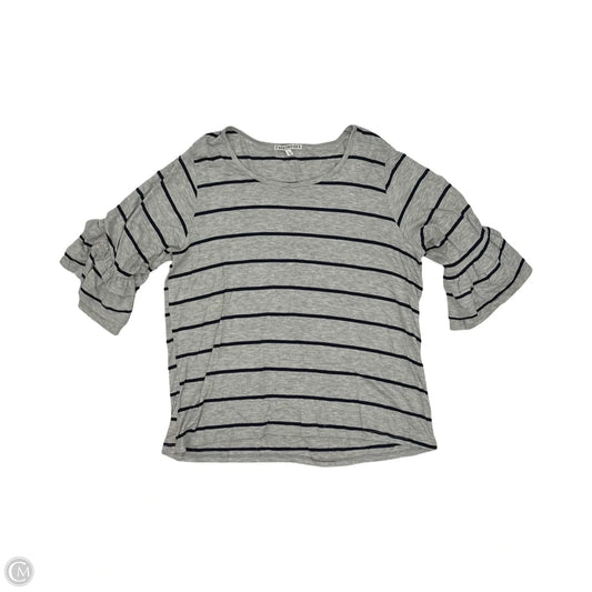 Top Short Sleeve By Clothes Mentor In Blue & Grey, Size: Xl