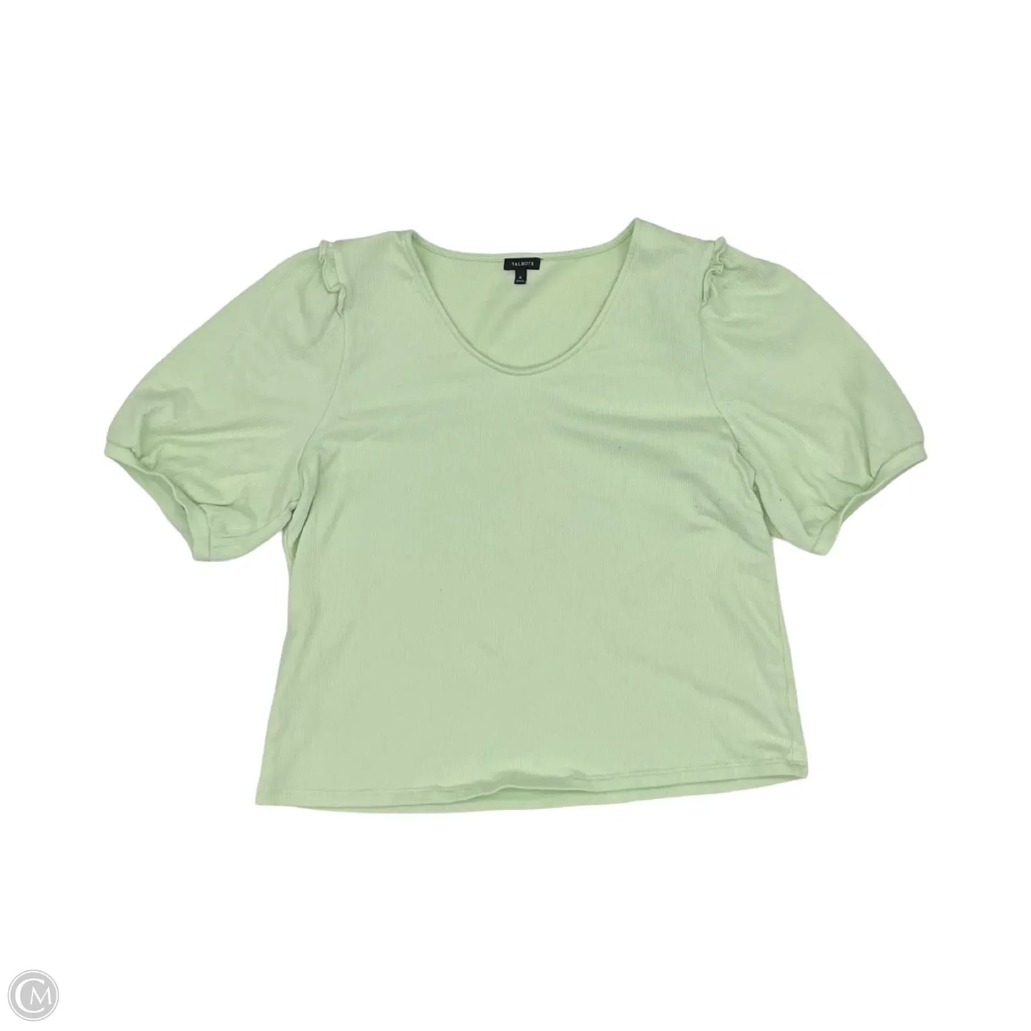 Top Short Sleeve By Talbots In Green, Size: Xl
