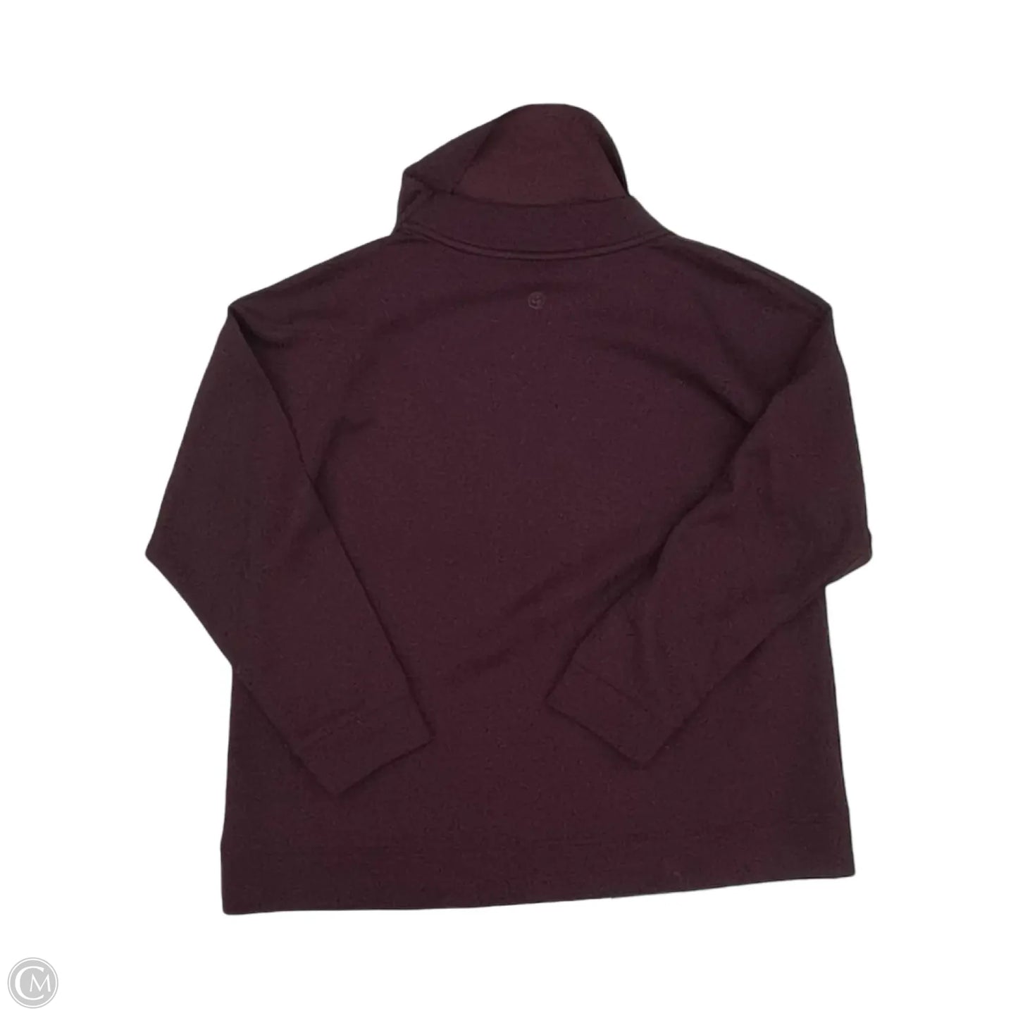 Top Long Sleeve By Talbots In Maroon, Size: Lp