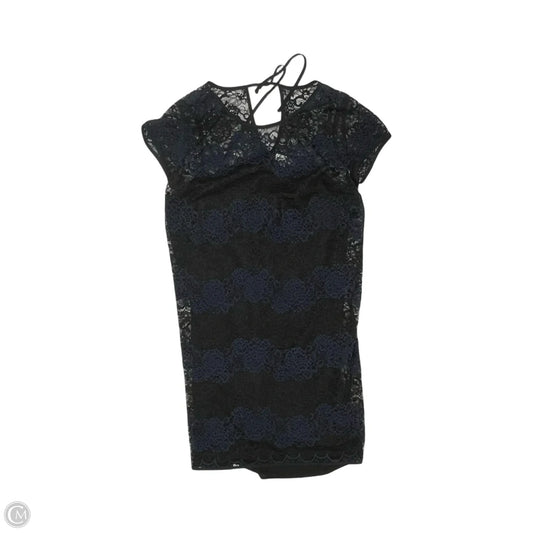 Dress Party Short By Loft In Black & Blue, Size: 12