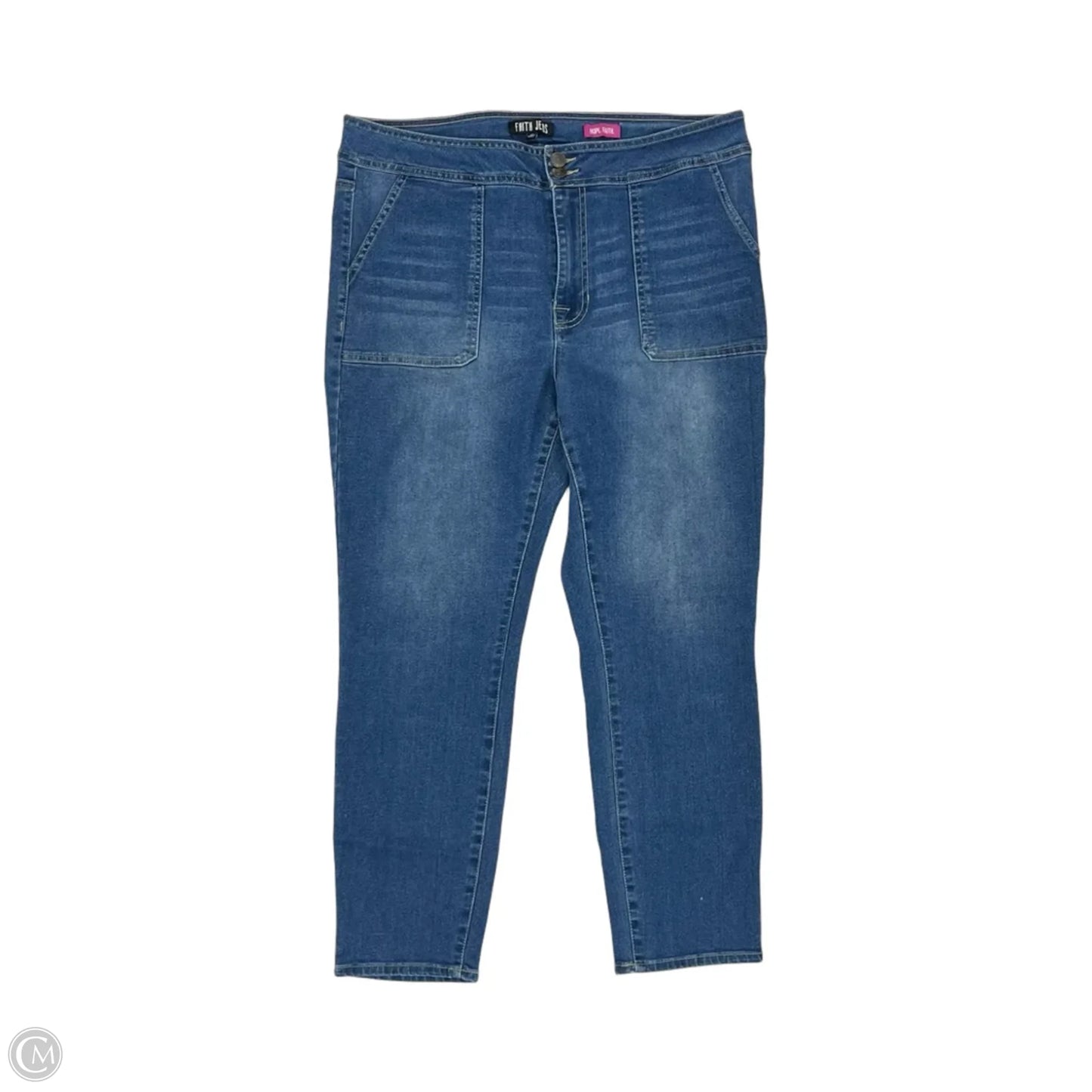 Jeans Skinny By Clothes Mentor In Blue Denim, Size: 16