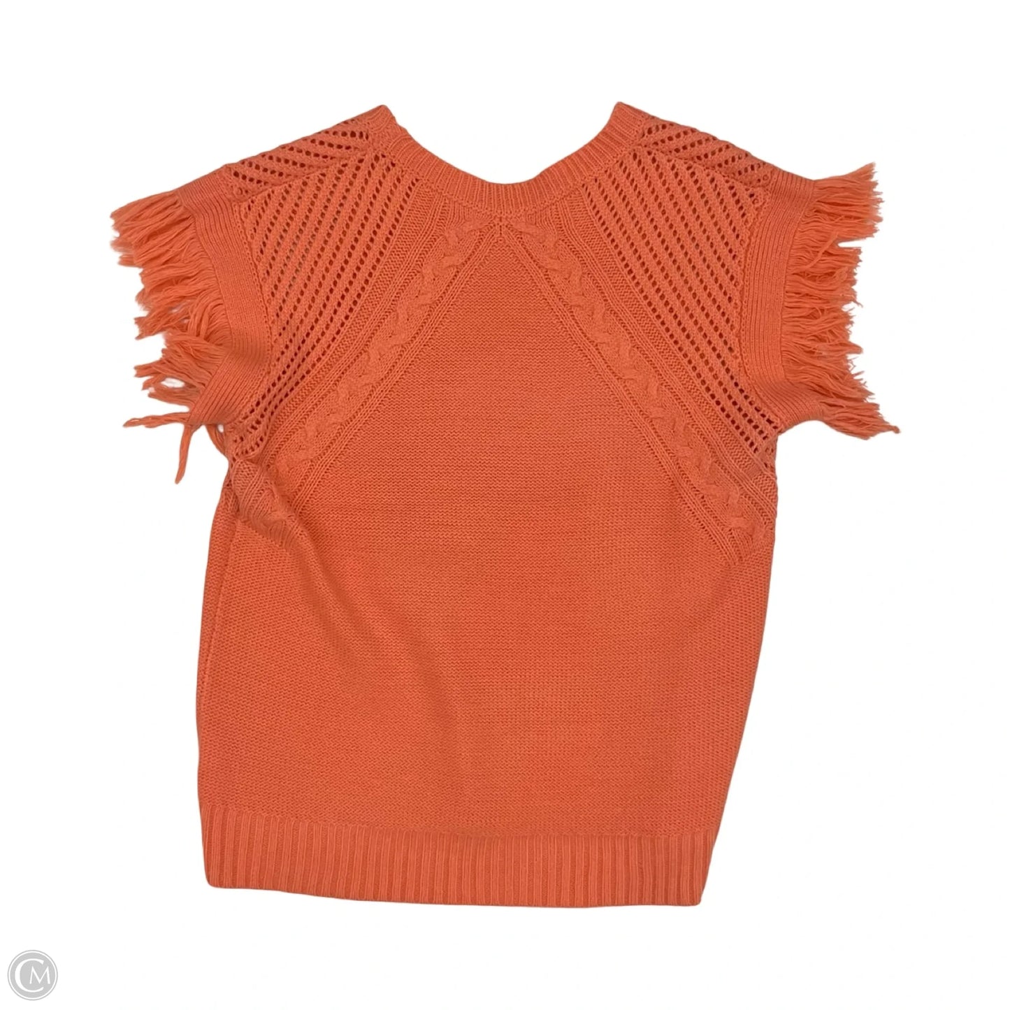 Sweater Short Sleeve By Andthewhy In Orange, Size: M