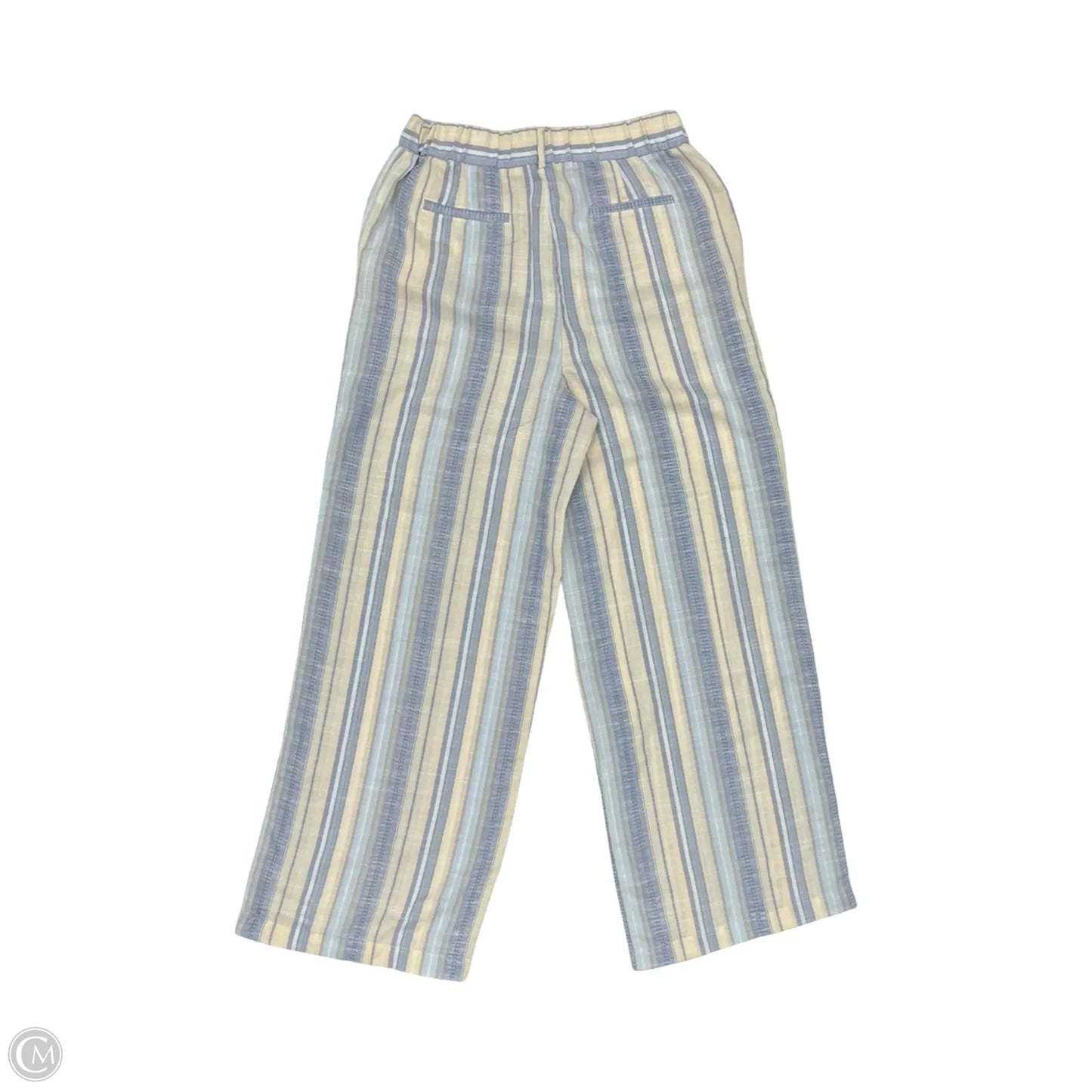 Pants Wide Leg By 89th And Madison In Blue & Cream, Size: M