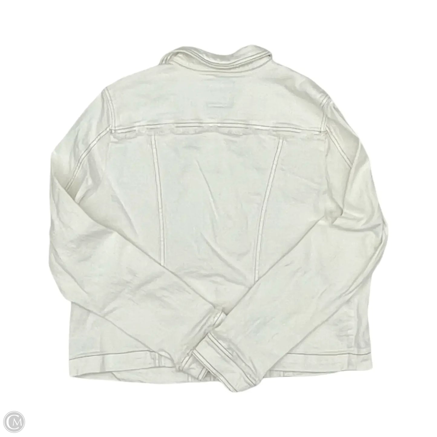 Jacket Denim By French Dressing In White Denim, Size: L