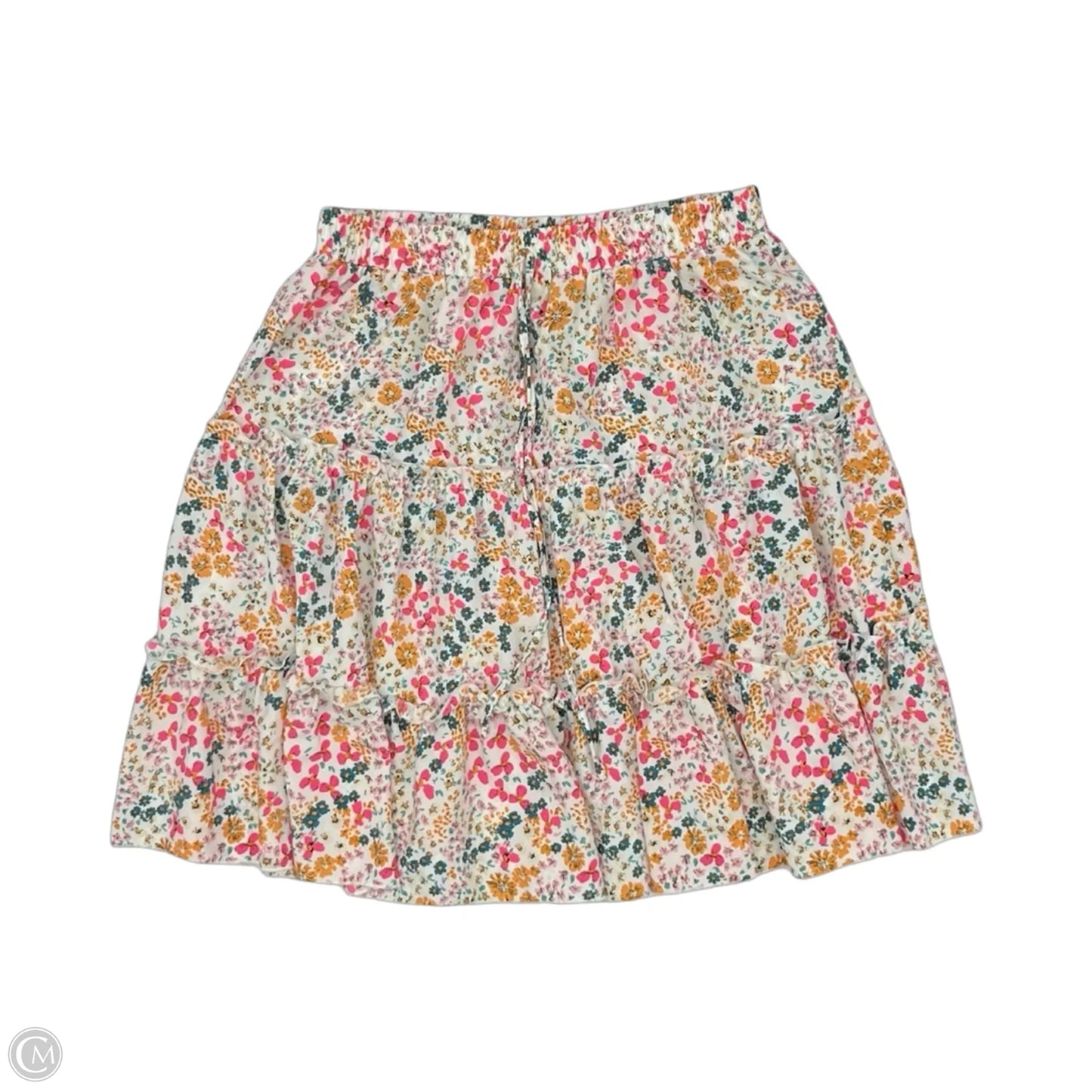 Skirt Midi By Shein In Floral Print, Size: Xl