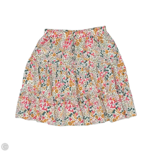 Skirt Midi By Shein In Floral Print, Size: Xl