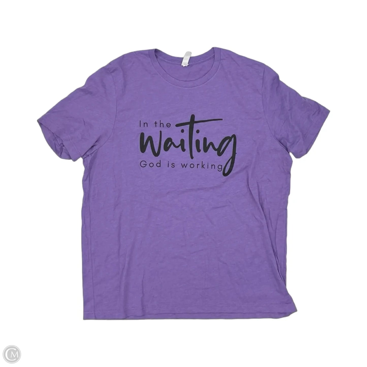 Top Short Sleeve By Bella + Canvas In Purple, Size: 2x