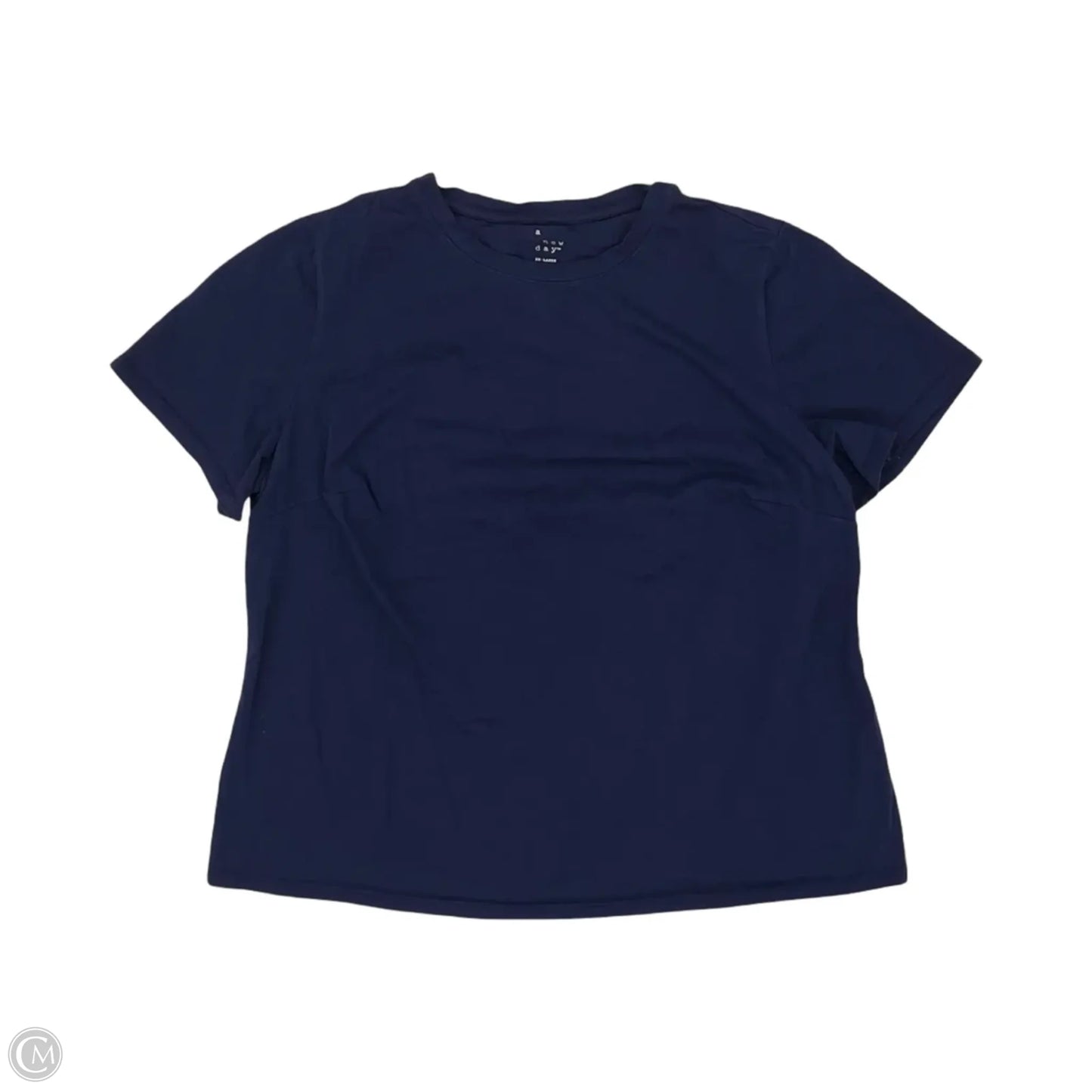 Top Short Sleeve Basic By A New Day In Navy, Size: Xxl