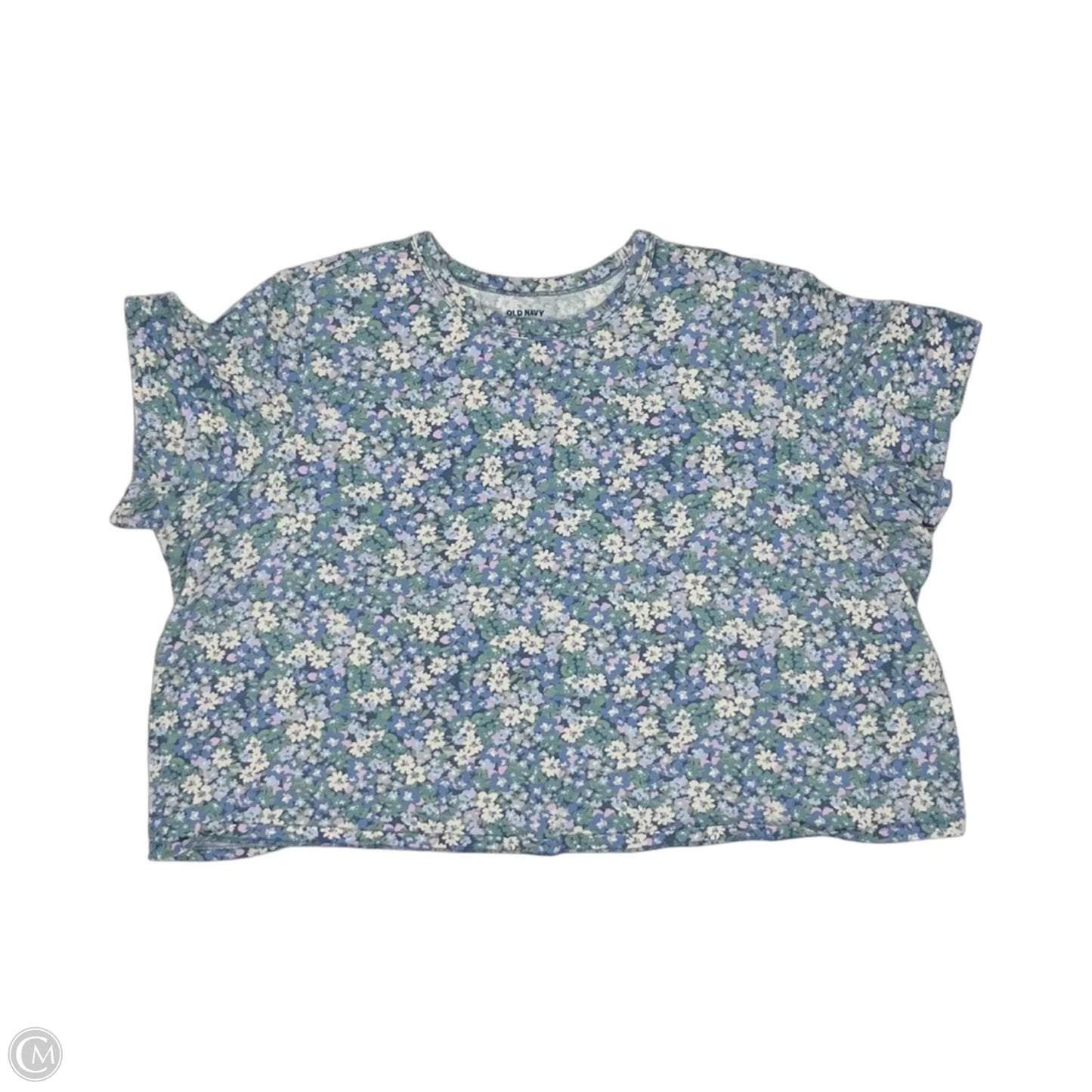 Top Short Sleeve By Old Navy In Floral Print, Size: 2x