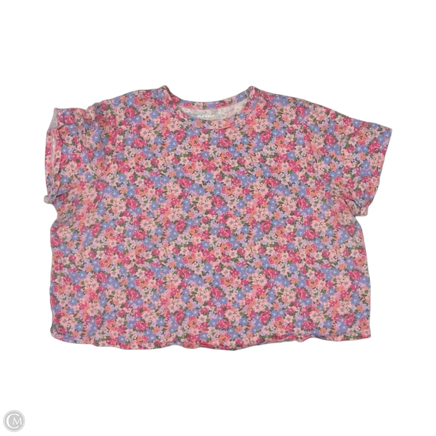 Top Short Sleeve By Old Navy In Floral Print, Size: 2x