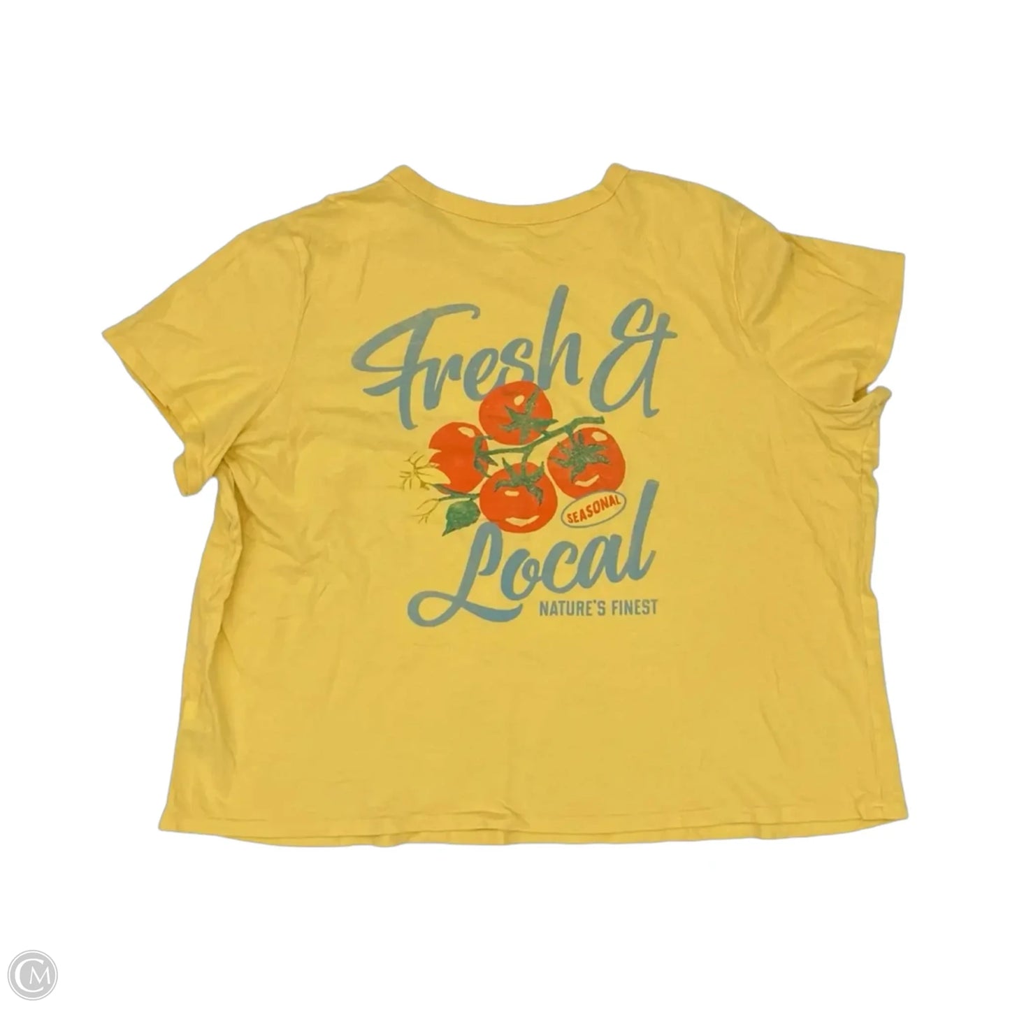 Top Short Sleeve By Old Navy In Yellow, Size: 2x
