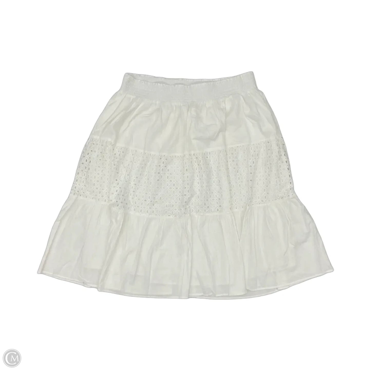 Skirt Midi By Nine West Apparel In White, Size: 1x