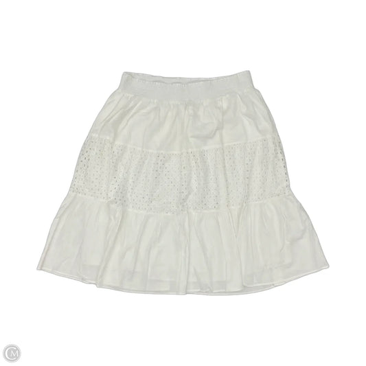 Skirt Midi By Nine West Apparel In White, Size: 1x