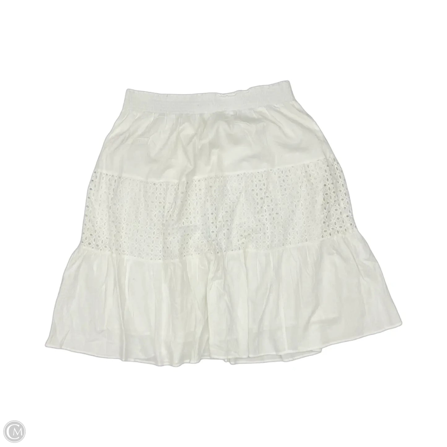 Skirt Midi By Nine West Apparel In White, Size: 1x