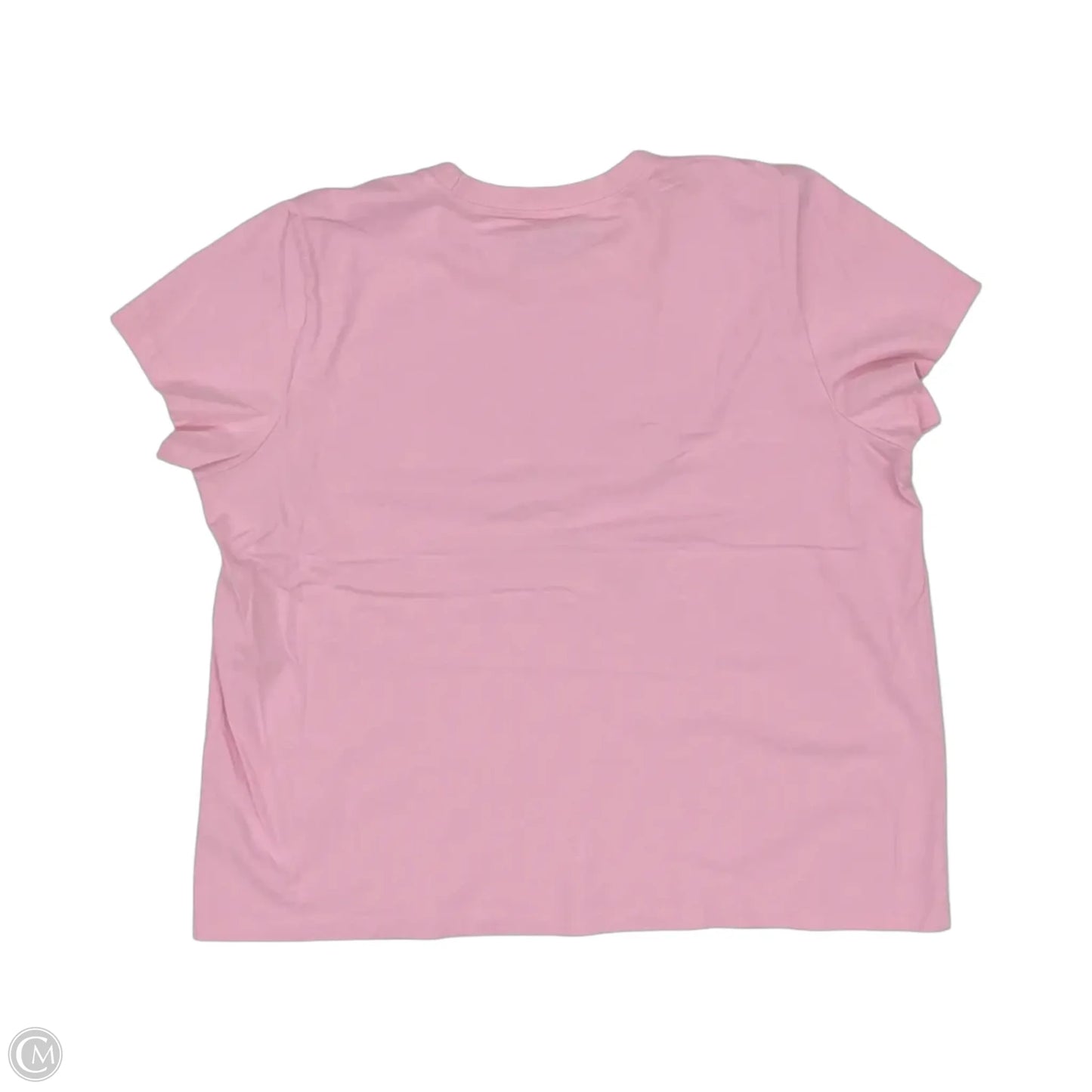 Top Short Sleeve By Life Is Good In Pink, Size: Xxl